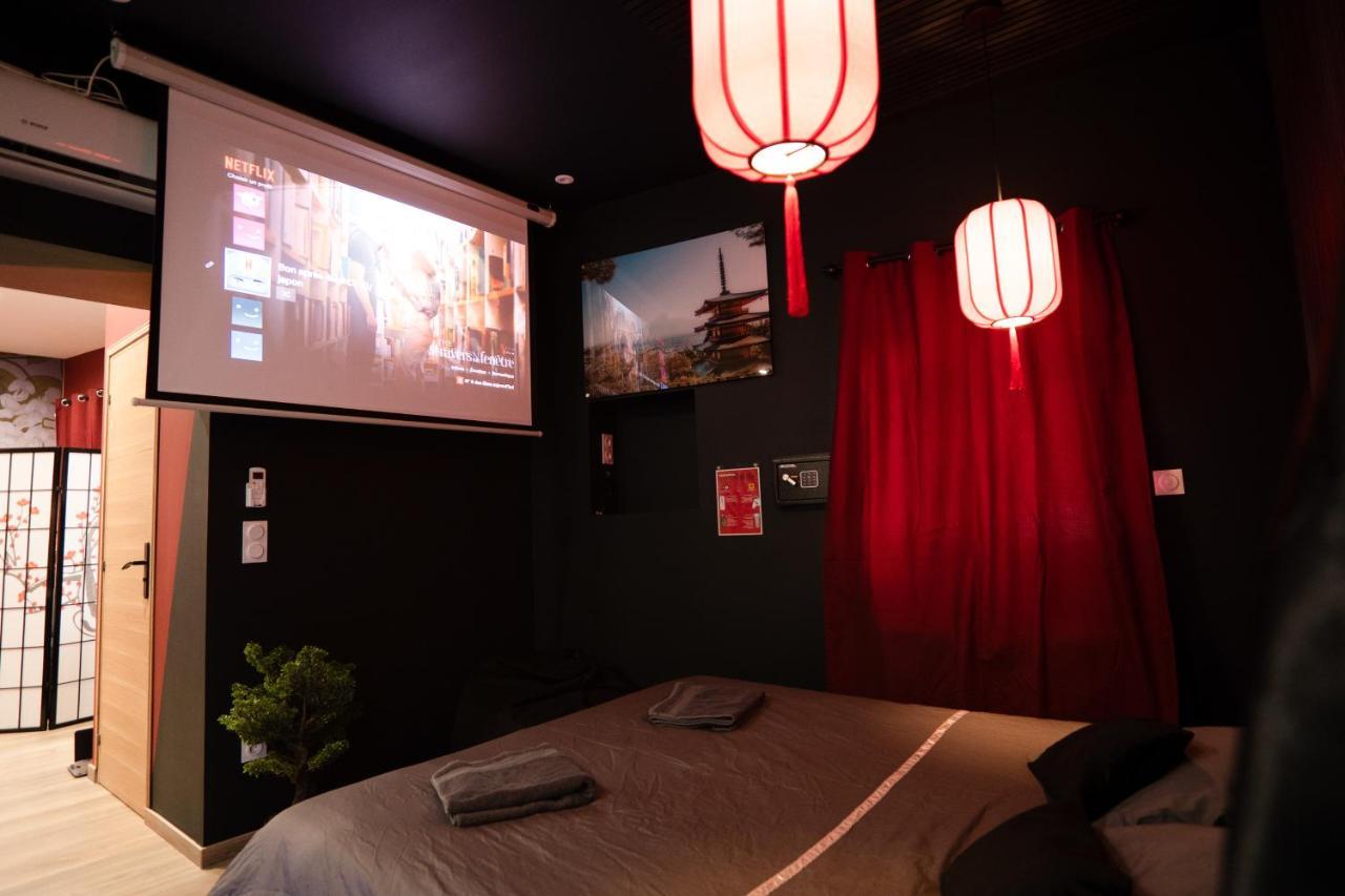 Апартаменти Capsule Japon - Jacuzzi - Netflix & Ecran Cinema - Xbox Trith-Saint-Leger Екстер'єр фото