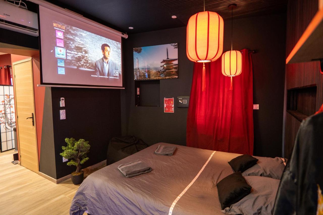 Апартаменти Capsule Japon - Jacuzzi - Netflix & Ecran Cinema - Xbox Trith-Saint-Leger Екстер'єр фото