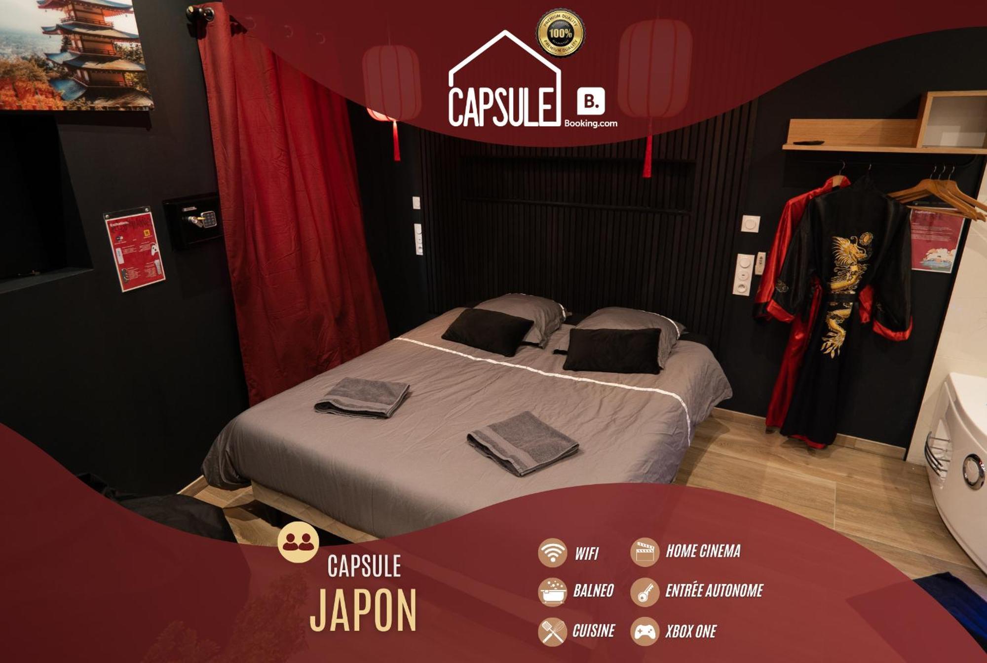 Апартаменти Capsule Japon - Jacuzzi - Netflix & Ecran Cinema - Xbox Trith-Saint-Leger Екстер'єр фото